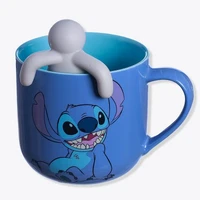 CANECA COM INFUSOR STITCH RELAXA - DISNEY  - imagem 1