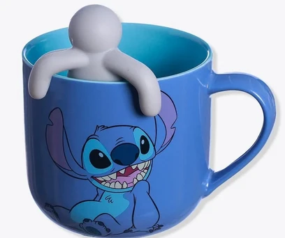 CANECA COM INFUSOR STITCH RELAXA - DISNEY 