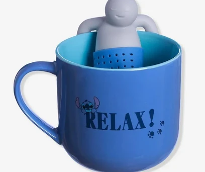 CANECA COM INFUSOR STITCH RELAXA - DISNEY 