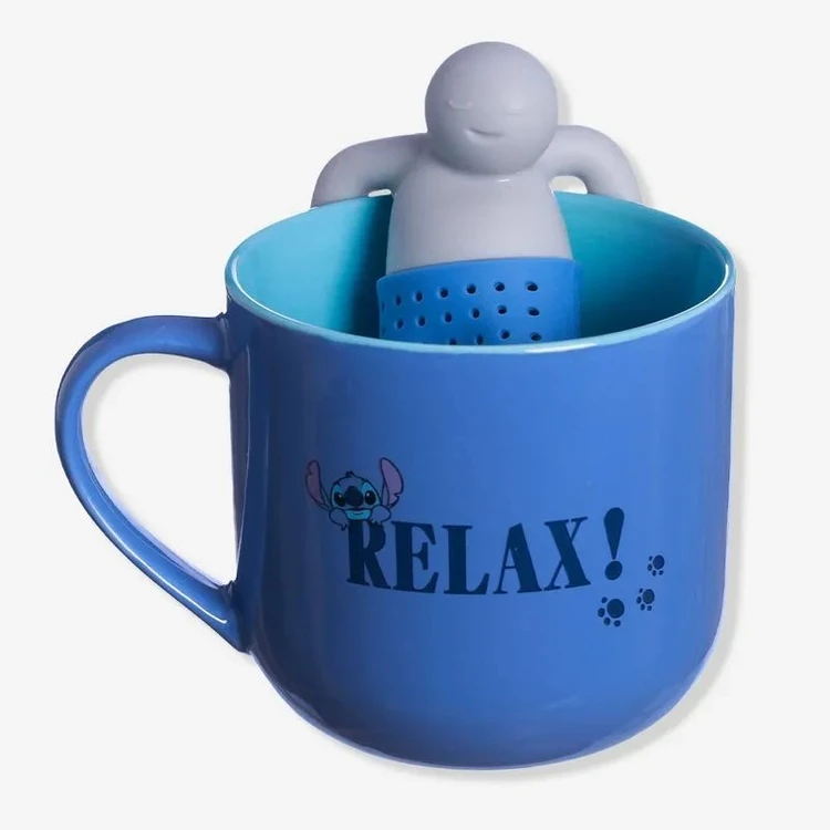 CANECA COM INFUSOR STITCH RELAXA - DISNEY 