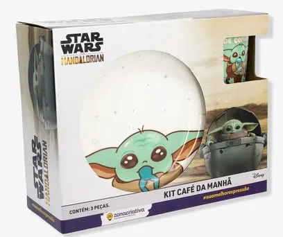 KIT CAFÉ DA MANHÃ BABY YODA – STAR WARS 
