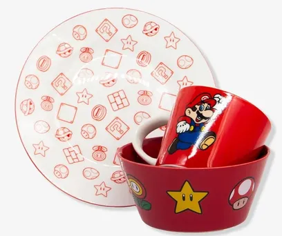 KIT CAFÉ DA MANHÃ SUPER MARIO 