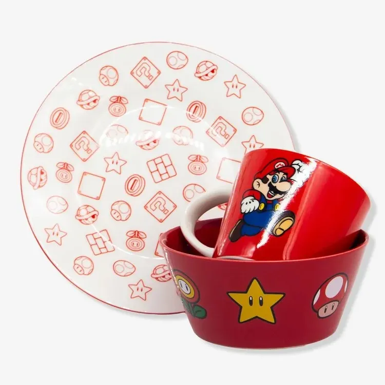 KIT CAFÉ DA MANHÃ SUPER MARIO 
