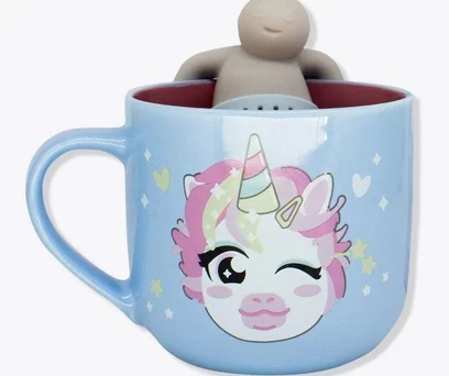 CANECA COM INFUSOR UNICÓRNIO  
