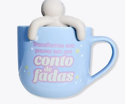 CANECA COM INFUSOR UNICÓRNIO  