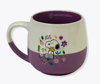 Caneca Maggie Snoopy Floral