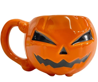 CANECA 3D ABÓBORA HALLOWEN 