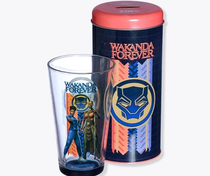 COPO COM COFRE WAKANDA FOREVER - MARVEL