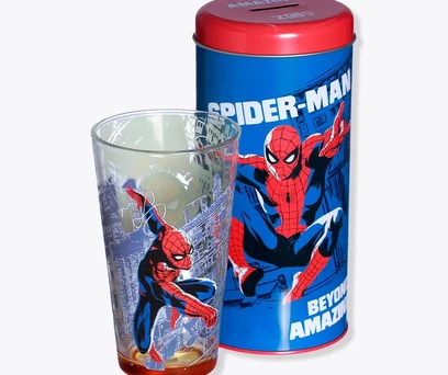 COPO COM COFRE HOMEM ARANHA - MARVEL