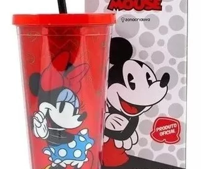 COPO COM CANUDO MINNIE 