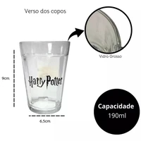 KIT 6 COPOS AMERICANOS - HARRY POTTER  - imagem 2