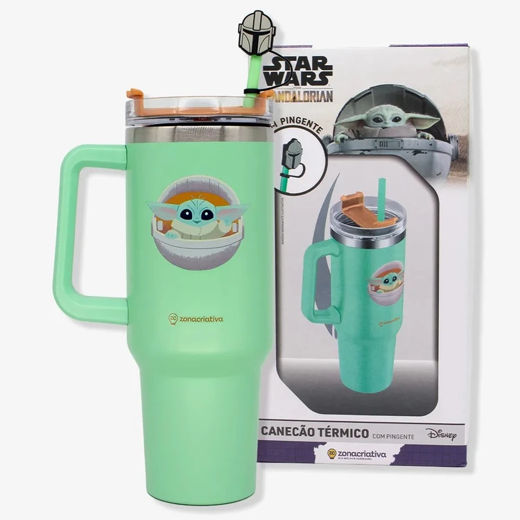 COPO TÉRMICO TUMBLER BABY YODA - STAR WARS 