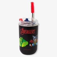 Copo Neo com Canudo Vingadores - Marvel  - imagem 1