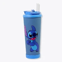 Copo Spring Com Canudo Stitch - Disney - imagem 1