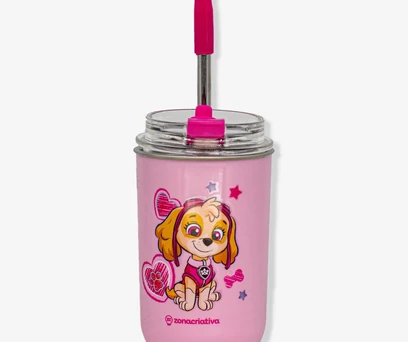 Copo Neo com Canudo Skye – Patrulha Canina