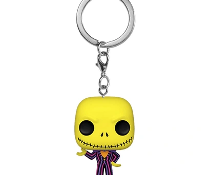 CHAVEIRO FUNKO POCKET POP KEYCHAIN DISNEY THE NIGHTMARE BEFORE CHRISTMAS BLACKLIGHT - JACK SKELLINGTON 