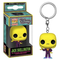 CHAVEIRO FUNKO POCKET POP KEYCHAIN DISNEY THE NIGHTMARE BEFORE CHRISTMAS BLACKLIGHT - JACK SKELLINGTON  - imagem 1
