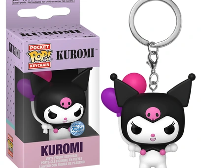 CHAVEIRO FUNKO POCKET POP KEYCHAIN HELLO KITTY - KUROMI 