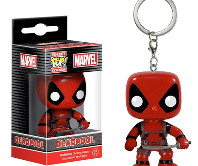 CHAVEIRO FUNKO POCKET POP KEYCHAIN MARVEL DEADPOOL VERMELHO 