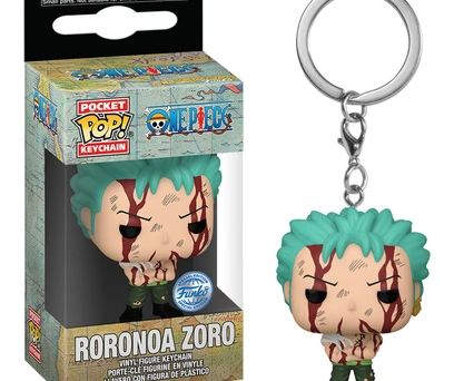 CHAVEIRO FUNKO POCKET POP KEYCHAIN ONE PIECE EXCLUSIVE - RORONOA ZORO, NOTHING HAPPENED (76880) 