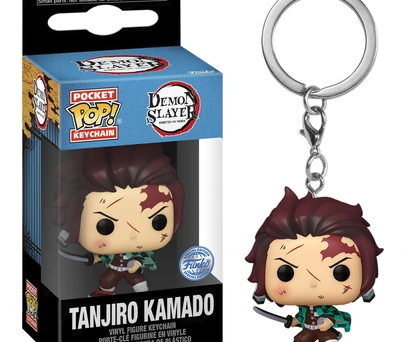 CHAVEIRO FUNKO POP  DEMON SLAYER- TANJIRO KAMADO