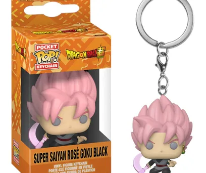 CHAVEIRO FUNKO POP  DRAGON BALL - SUPER SAIYAN ROSÉ GOKU BLACK 