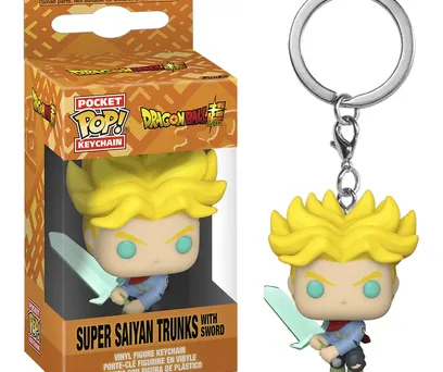 CHAVEIRO FUNKO POP DRAGON BALL SUPER - TRUNKS SUPER SAIYAN WITH SWORD