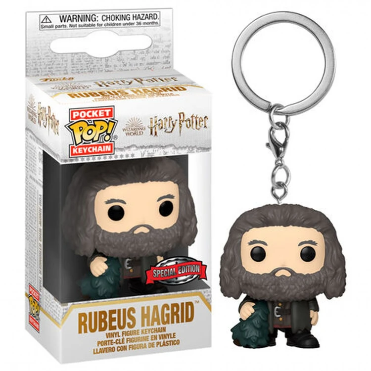 CHAVEIRO FUNKO POP KEYCHAIN HARRY POTTER HOLIDAY - RUBEUS HAGRID 57976 