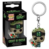 CHAVEIRO FUNKO POP KEYCHAIN MARVEL I'AM GROOT - GROOT IN ONESIE - imagem 1
