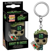 CHAVEIRO FUNKO POP KEYCHAIN MARVEL I'AM GROOT - GROOT IN ONESIE - imagem 1