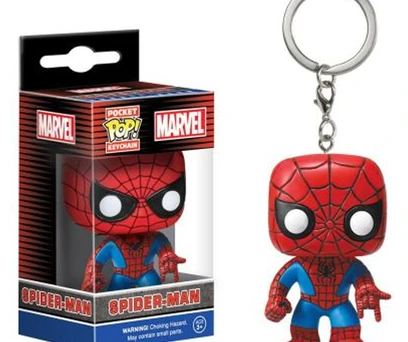 CHAVEIRO FUNKO POP KEYCHAIN MARVEL SPIDER-MAN HOMEM ARANHA