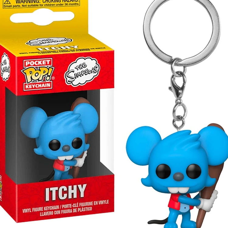 CHAVEIRO FUNKO POCKET POP KEYCHAIN THE SIMPSONS - ITCHY