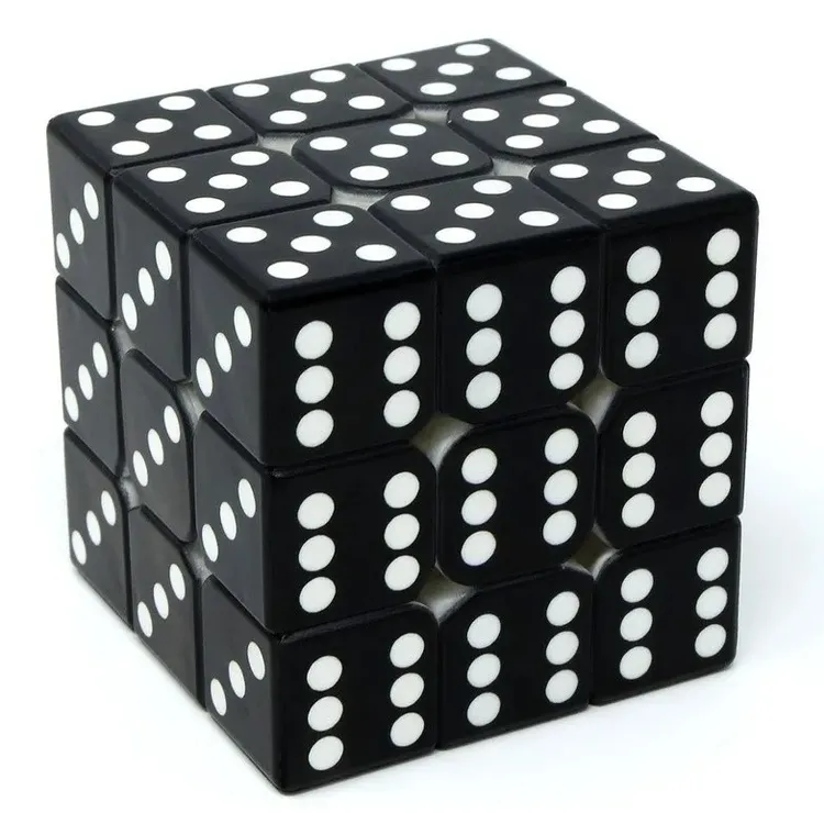 CUBO MÁGICO DADO VINCI CUBE - PRETO 