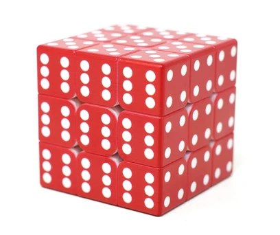 CUBO MÁGICO DADO VINCI CUBE - VERMELHO 