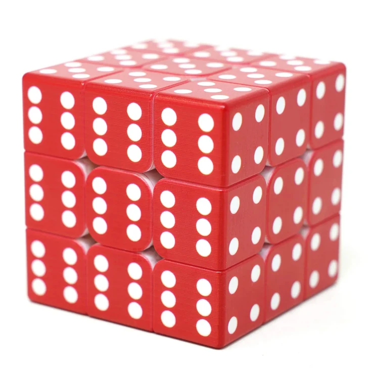 CUBO MÁGICO DADO VINCI CUBE - VERMELHO 