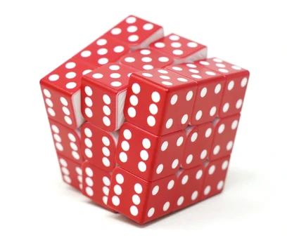 CUBO MÁGICO DADO VINCI CUBE - VERMELHO 