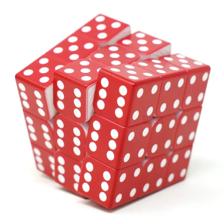 CUBO MÁGICO DADO VINCI CUBE - VERMELHO 
