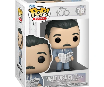 FUNKO POP ICONS DISNEY 100TH - WALT DISNEY WITH MAGAZINE 78