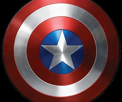 ESCUDO GRANDE CAPITÃO AMÉRICA 60CM