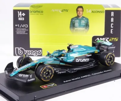 Formula 1 Aston Martin AMR25 F Alonso - 1/43 - Bburago