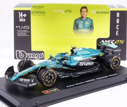 Formula 1 Aston Martin AMR25 F Alonso - 1/43 - Bburago