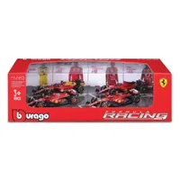 Formula 1 Conjunto Bburago 1/43 Ferrari F1 com 4 miniaturas - imagem 1
