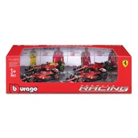 Formula 1 Conjunto Bburago 1/43 Ferrari F1 com 4 miniaturas - imagem 1