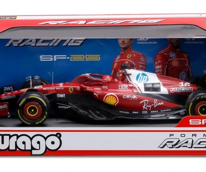 Formula 1 Ferrari SF-25 F1 #16 Charles Leclerc F1 2025 – Miniatura em escala 1:18 Bburago