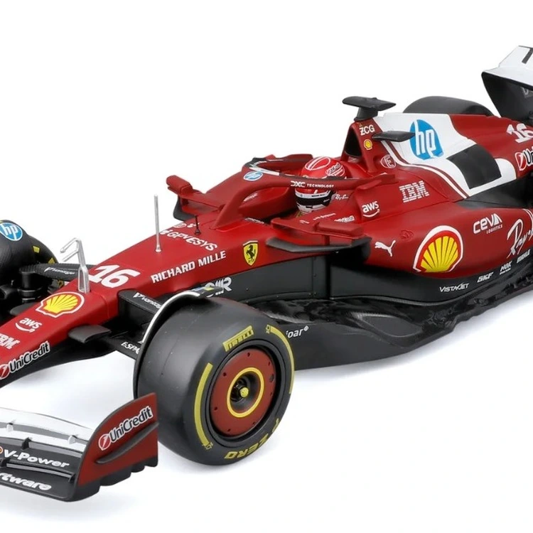Formula 1 Ferrari SF-25 F1 #16 Charles Leclerc F1 2025 – Miniatura em escala 1:18 Bburago