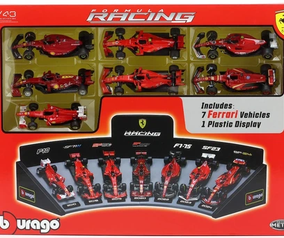Formula 1 Bburago kit 7 carros Ferrari escala 1/43