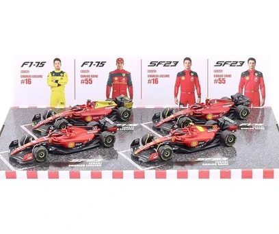 Formula 1 Conjunto Bburago 1/43 Ferrari F1 com 4 miniaturas