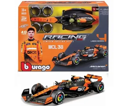 Formula 1 Kit Carro F1 P/ Montar 41 Peças McLaren MCL38 - Lando Norris 1:24