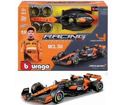 Formula 1 Kit Carro F1 P/ Montar 41 Peças McLaren MCL38 - Lando Norris 1:24