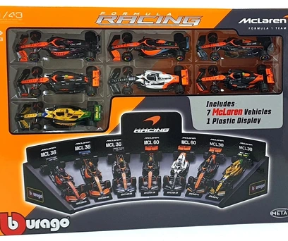 Formula 1 Bburago kit 7 carros McLaren escala 1/43
